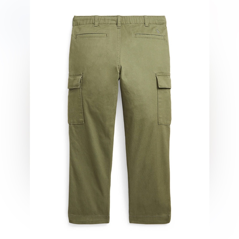 Polo Ralph Lauren Olive Stretch Chino Cargo Pants, 7 - NWT - Picture 2 of 4